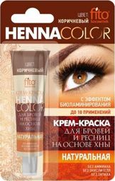 Fitokosmetik Naturalna kremowa henna do rzęs i brwi Brązowa