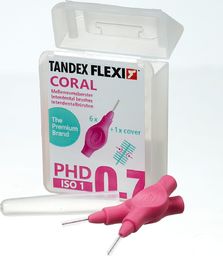 Tandex Tandex (6 szt.) szczoteczek Flexi Micro Fine Coral (różowy))