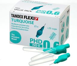 Tandex Tandex (25 szt.) szczoteczek Flexi X-micro Turquise (morski)