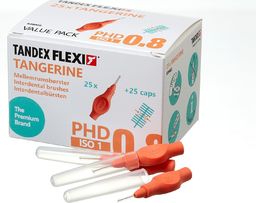 Tandex Tandex (25 szt.) szczoteczek Flexi UltraFine Tangarine (pomarańczowy)