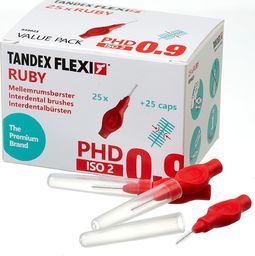 Tandex Tandex (25 szt.) szczoteczek Flexi Super Fine Ruby (czerwony))