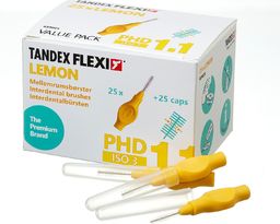  Tandex Tandex (25 szt.)szczoteczek Flexi Fine Lemon (żółty)