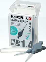 Tandex Tandex ( 6 szt.) Flexi Ultra Soft Dark Gray 3,00- 6,00 mm trapered