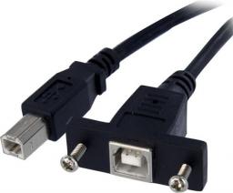 Kabel USB StarTech USB-B - USB-B 0.3 m Czarny (USBPNLBFBM1)