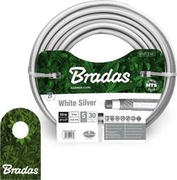  Bradas Wąż ogrodowy 1/2" 30m NTS WHITE SILVER WWS1/230 BRADAS 5342