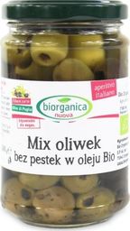  BIO ORGANICA Mix oliwek bez pestek w oleju słoik Bio 280 g - Bio Organica Italia (Biorganica Nuova) (8029689007072) - 37397