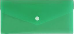  Biurfol Teczka koperta na zatrzask DL 21x9,9cm PP zielona