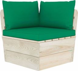  vidaXL VidaXL Ogrodowa sofa narożna z palet z poduszkami, impregnowany świerk