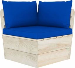  vidaXL VidaXL Ogrodowa sofa narożna z palet z poduszkami, impregnowany świerk