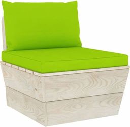  vidaXL VidaXL Ogrodowa sofa środkowa z palet, poduszki, impregnowany świerk