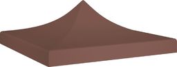  vidaXL VidaXL Dach do namiotu imprezowego, 2 x 2 m, brązowy, 270 g/m