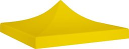  vidaXL VidaXL Dach namiotu imprezowego, 3 x 3 m, żółty, 270 g/m