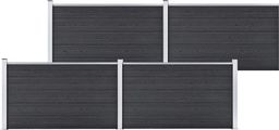 vidaXL Ogrodzenie ogrodowe WPC 699x106cm szare VidaXL