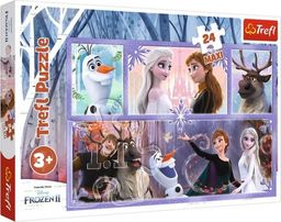  Trefl Puzzle Świat pełen magii Frozen 2 24 Maxi el.