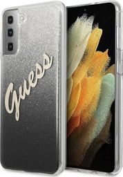  Guess Etui Guess GUHCS21MPCUGLSBK Samsung Galaxy S21+ Plus czarny/black hardcase Glitter Gradient Script