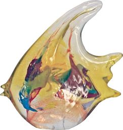 Inter-Deco Szklana figurka artystyczna wielka szklana ryba - Skalar