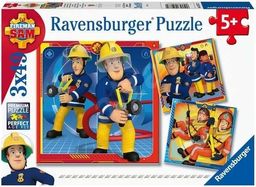  Ravensburger Puzzle 3x49 Strażak Sam na ratunek!