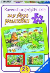  Ravensburger Puzzle 3x6 Małe zwierzęta