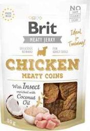  Brit Jerky Chicken with Insect Meaty Coins Kurczak Owady 200 g