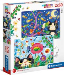  Clementoni Puzzle 2x60 Super Kolor Bugs