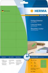  Herma Etykiety kolorowe 4469, A4, 70 x 37 mm, papier matowy zielony, 480 szt (4469)
