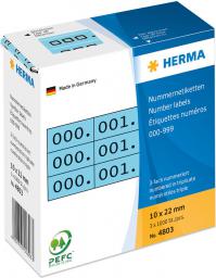  Herma Etykiety samoprzylepne 10 x 22mm / 1000 sztuk (4803)