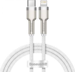 Kabel USB Baseus USB-C - Lightning 1 m Biały (CATLJK-A02)