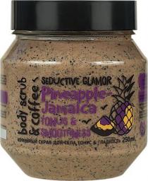 Bisou Kawowy scrub do ciała Ananas Jamajka nadający jędrność i Gładkość 250 ml