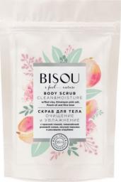 Bisou Oczyszczająco-nawilżający peeling do ciała z czerwoną glinką, różową solą, olejkiem brzoskwiniowym i otrębami ryżowymi 200g