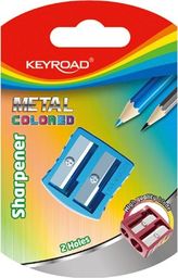  Keyroad Temperówka, aluminiowa, podwójna, blister, mix kolorów