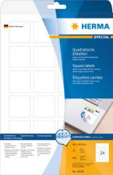  Herma Etykiety odklejalne Movables A4, kwadratowe, białe, papier matowy, 600 szt (10108)
