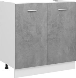  vidaXL Szafka kuchenna, szarość betonu, 80x46x81,5 cm, płyta wiórowa