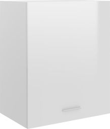  vidaXL Szafka kuchenna, wysoki połysk, biała, 50x31x60 cm, płyta
