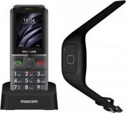 Telefon komórkowy Maxcom MM735 Comfort + opaska SOS Czarny