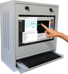  Techly Szafa na Komputer Przemysłowy PC i Monitor Dotykowy 22"