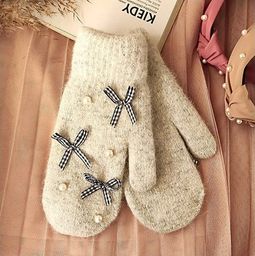 eCarla Rękawiczki CUTE szare REK104