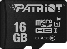 Karta Patriot LX Series MicroSDHC 16 GB Class 10 UHS-I/U1  (PSF16GMDC10)