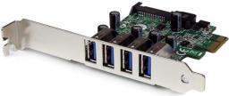 Kontroler StarTech PCIe x1 - 4x USB 3.0 (PEXUSB3S4V)