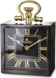  Pigmejka Zegar Stojący Złoto-Brązowy Metalowy 24x15 cm