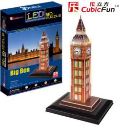  Cubicfun PUZZLE 3D Zegar Big Ben (Światło) - L501H