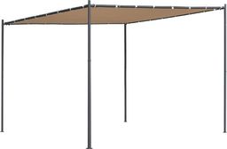 vidaXL Altana ze skośnym dachem, 300x300x251 cm, beżowa, 180 g/m