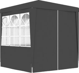  vidaXL Namiot imprezowy ze ściankami, 2x2 m, antracyt, 90 g/m