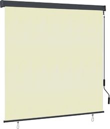 vidaXL Roleta zewnętrzna, 160x250 cm, kremowa