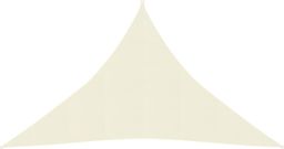 vidaXL Żagiel przeciwsłoneczny, 160 g/m, kremowy, 3x3x4,2 m, HDPE