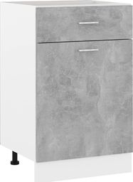  vidaXL Szafka kuchenna, szarość betonu, 50x46x81,5 cm, płyta wiórowa