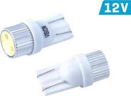 Vision Żarówka VISION W5W (T10) 12V 1x HP LED, aluminiowa oprawka, biała, 2 szt.