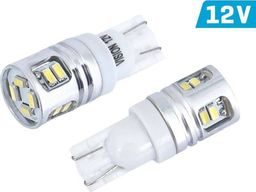 Vision Żarówka VISION W5W (T10) 12V 12x 3014 SMD LED, aluminiowa oprawka, biała, 2 szt.