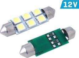 Vision Żarówka VISION Festoon SV8.5 41mm 12V 6x 5050 SMD LED, biała, 1 szt.