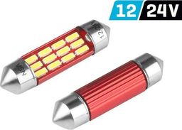 Vision Żarówka VISION Festoon SV8.5 36mm 12/24V 12x 4014 SMD LED, nonpolar, CANBUS, biała, 2 szt.