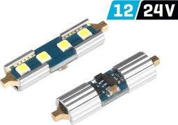 Vision Żarówka VISION Festoon SV8.5 36mm 12/24V 4x 3030 SMD LED, nonpolar, CANBUS, biała, 2 szt.